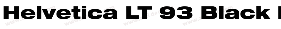 Helvetica LT 93 Black Extended字体转换